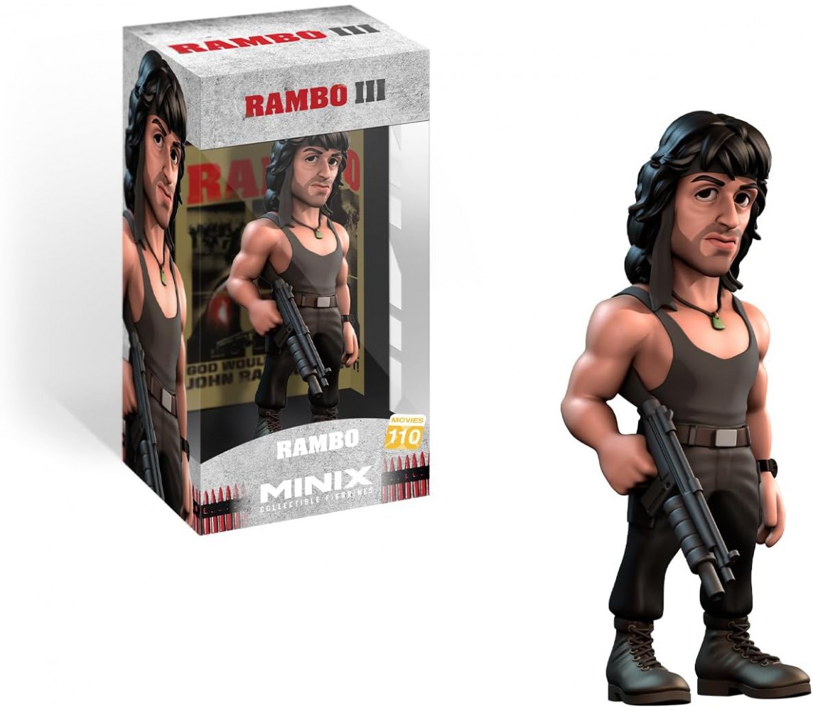 RAMBO Minix FIGURE Statue 12cm FILM PART 3 Original MINIX Serie MOVIES 110