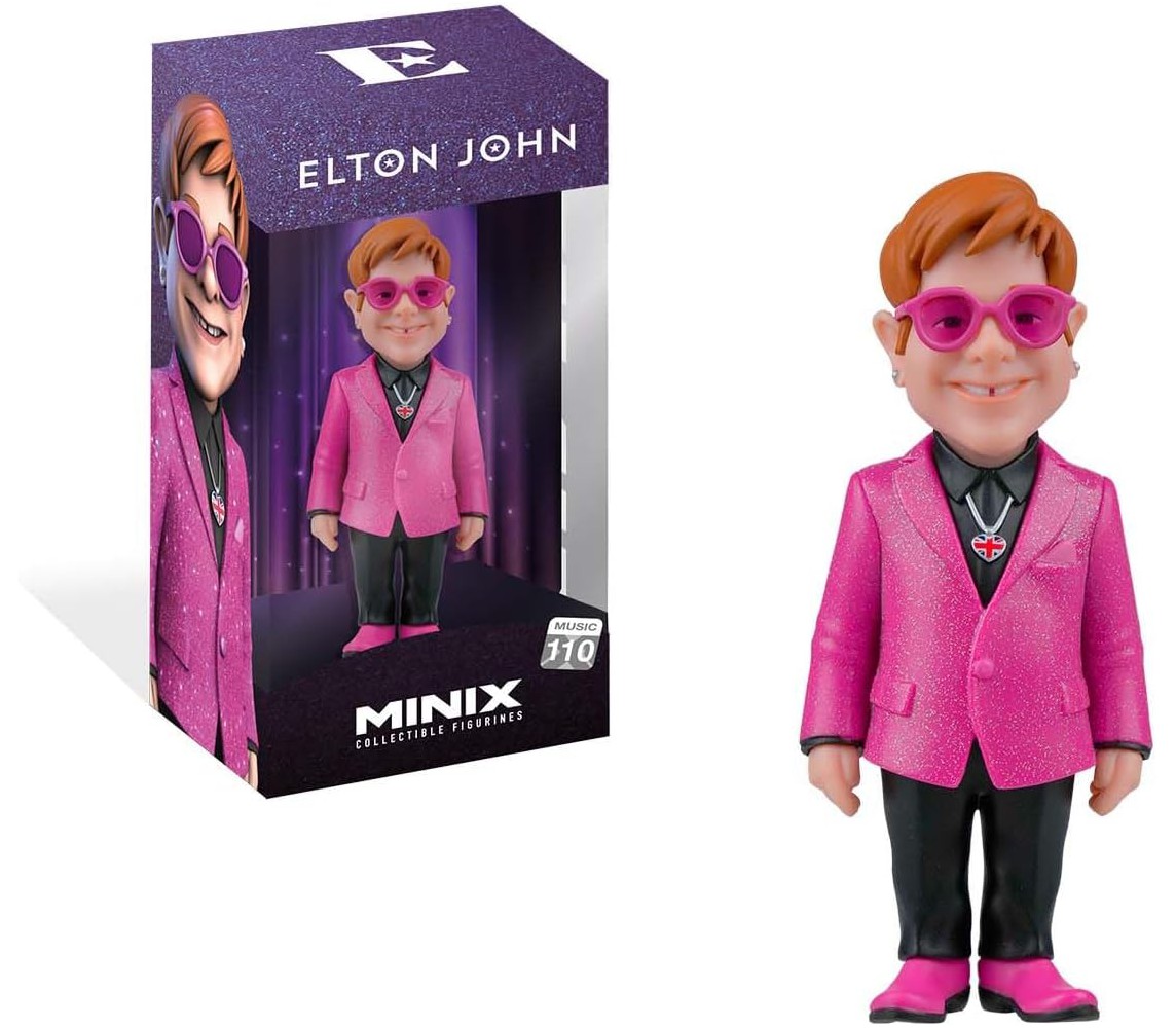 ELTON JOHN Minix FIGURE Statue 12cm PINK JACKET Serie MUSIC ICONS 110