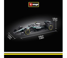 MERCEDES KIMI ANTONELLI 12 Car Model F1 AMG W16 2025 DieCast 1/64 9cm Bburago