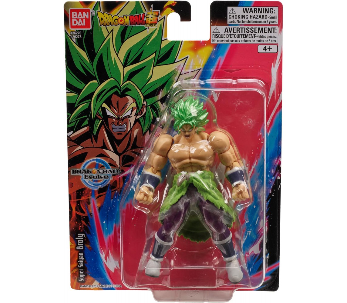 DRAGON BALL Evolve Action Figure BROLY SUPER SAIYAN 12cm Original BANDAI