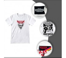 copy of STRANGER THINGS T-Shirt BIANCA Maglietta HELLFIRE CLUB LOGO ORIGINALE