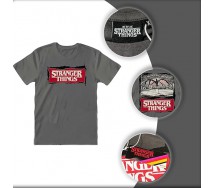 copy of STRANGER THINGS T-Shirt BIANCA Maglietta HELLFIRE CLUB LOGO ORIGINALE