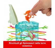 JURASSIC WORLD Tumblin Spinos save the dinos Ability Board Game MULTILINGUAL VERSION Original Mattel