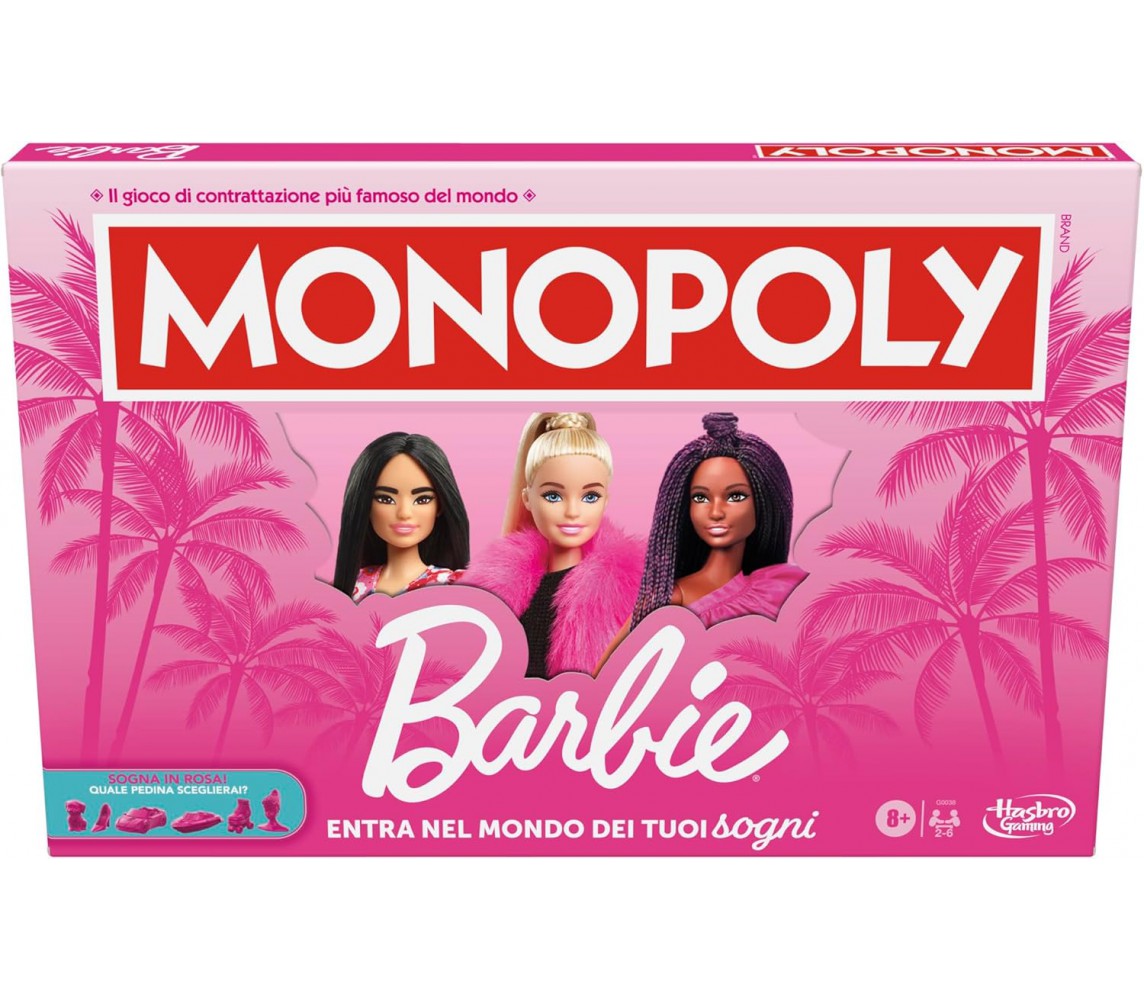 ITALIAN LANGUAGE Monopoly BARBIE Hasbro