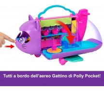 POLLY POCKET AEREO Kitty Airways Playset APRIBILE Figure Accessori Mattel HWP19