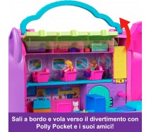 POLLY POCKET Playset KITTY AIRWAYS Playset with 2 mini figures MATTEL HWP19