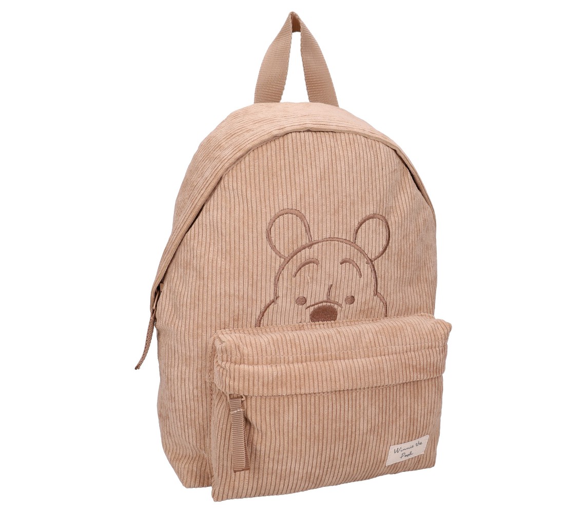 WINNIE THE POOH Zaino VELLUTO 31x22x9 cm Scuola Asilo Sport ORIGINAL Vadobag