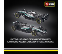 MERCEDES GEORGE RUSSELL 63 Car Model F1 AMG W16 2025 DieCast 1/64 9cm Bburago