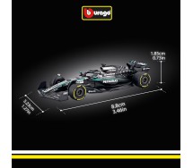 MERCEDES GEORGE RUSSELL 63 Car Model F1 AMG W16 2025 DieCast 1/64 9cm Bburago