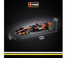 McLAREN LANDO NORRIS 4 Car Model F1 MCL39 Australian GP 2025 DieCast 1/64 9cm Bburago