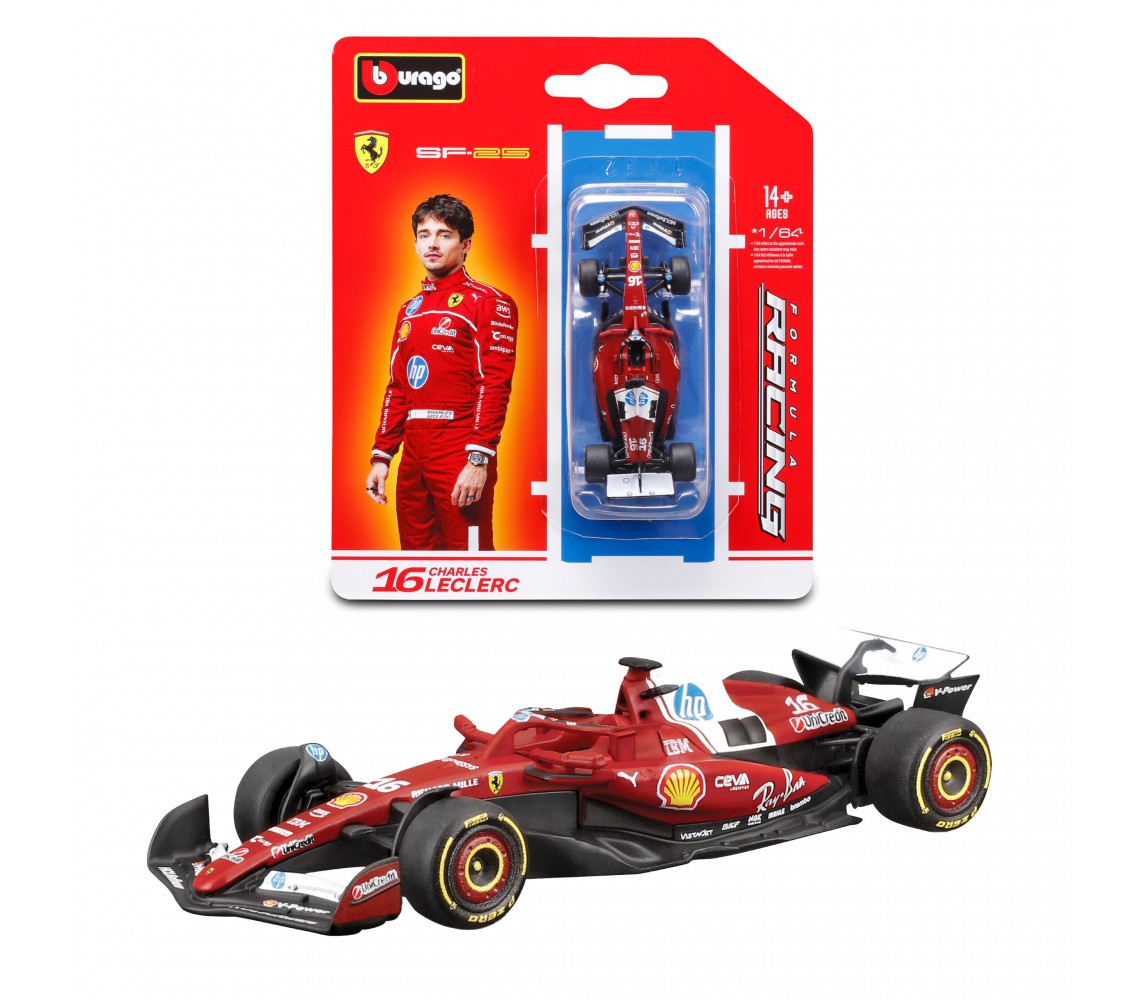 copy of Modellino FERRARI SF 1000 GP di Austria 2020 1/43 12cm di LECLERC 16 Originale Die Cast Bburago Race 18-36823