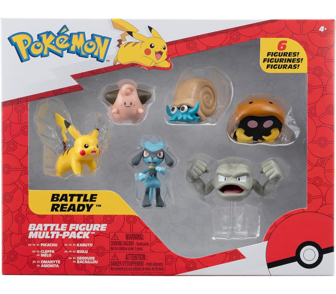 POKEMON Box 8 Mini Figure PIKACHU Jigglypuff Rockruff Sneasel Abra Ditto Leafeon Magikarp Originali BATTLE FIGURE PACK PKW2686