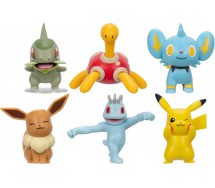 POKEMON BATTLE FIGURE Box 6 Characters PIKACHU RIOLU JOLTIC PKW3614
