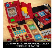 BROKEN PACKAGE POKEMON MEGA KANTO REGION POKEDEX Playset with 322 Pieces Mega Construx HYM37