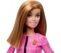 BROKEN PACKAGE BARBIE FUTURE LEADER Carrier Future Leader with Blonde Hair Wearing Outfit Mattel HXN96