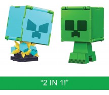 copy of MINECRAFT Playset Blocchetti STEVE E ARMORED HORSE Originale MATTEL HDV39