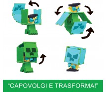 copy of MINECRAFT Playset Blocchetti STEVE E ARMORED HORSE Originale MATTEL HDV39