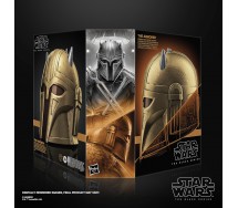 copy of STAR WARS Replica CASCO di BOBA FETT Re-Armored Elmetto ELETTRONICO The Mandalorian BLACK SERIES Hasbro ORIGINALE