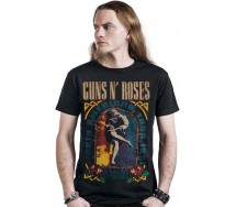 GUNS N' ROSES Black T-shirt Use Your Illusion Original HARD ROCK MUSIC OFFICIAL Licensed