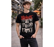 copy of SLIPKNOT Black T-shirt Double Print Original CRAZY For ROCK MUSIC HEAVY METAL OFFICIAL Licensed