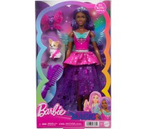 copy of BARBIE DREAMTOPIA Bambola 30cm Vestito Che Si Illumina e Spazzola Originale Mattel FRB12