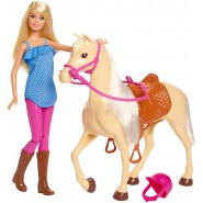 BARBIE With Horse and Hat Equestrian 30cm Original Mattel FXH13