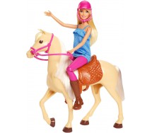 BARBIE CON CAVALLO Special 2-Pack Bambola e CAVALLO Originale Mattel FXH13