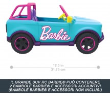 BARBIE CAR SUV HOT WHEELS Vehicle R/C Radiocontrolled 2 seats ORIGINAL Mattel HTP53