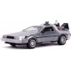 RITORNO AL FUTURO Parte 2 MODELLO Die Cast Con LED Flying Mode Auto DeLOREAN 20cm Scala 1/24 Jada Toys Time Machine