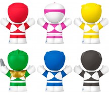POWER RANGERS LITTLE PEOPLE Box 6 Figures 7cm Mighty Morphin FISHER PRICE JDG29