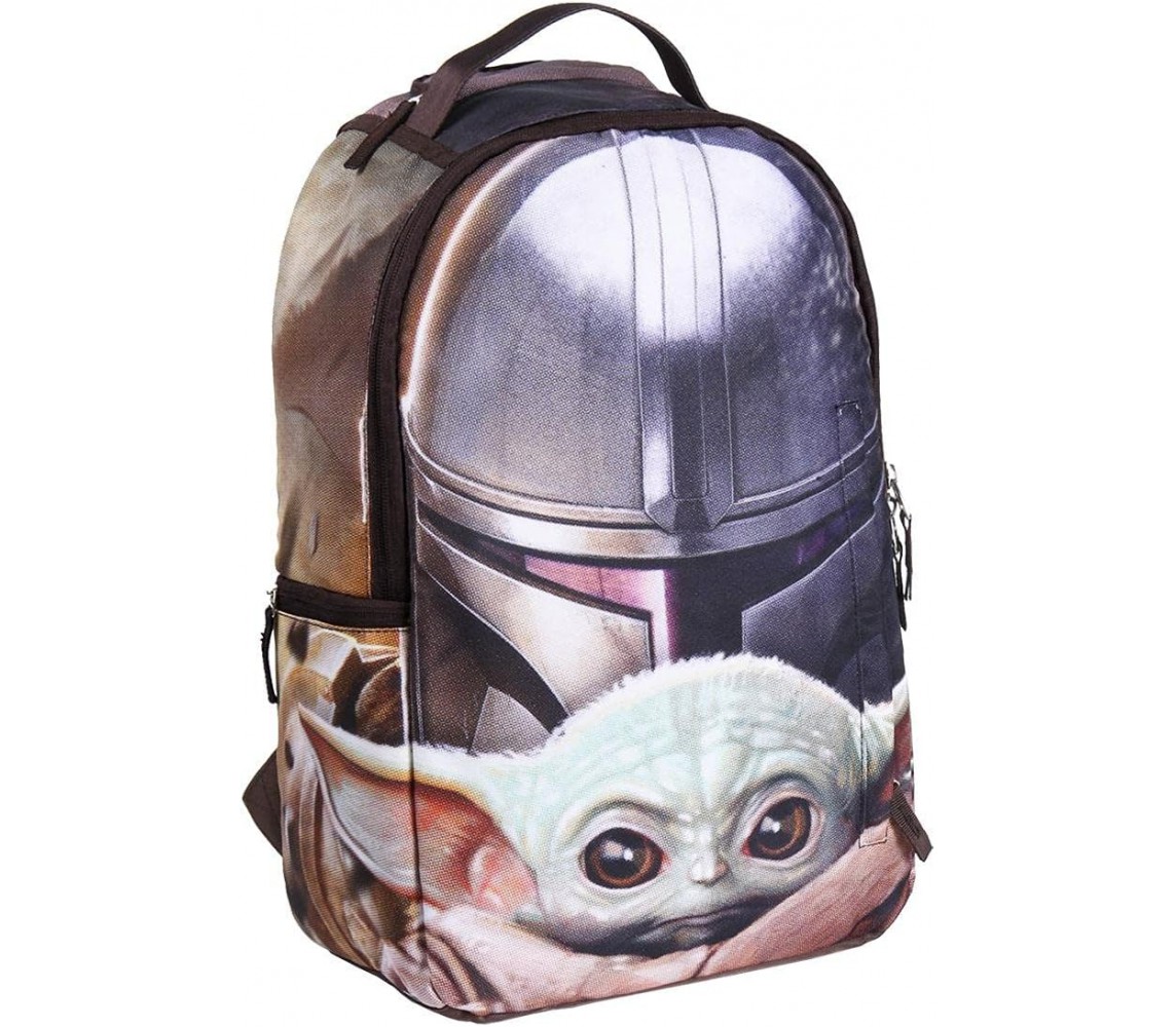 MANDALORIAN Star Wars School BACKPACK Big Size 46x29x15cm Original DISNEY CERDA