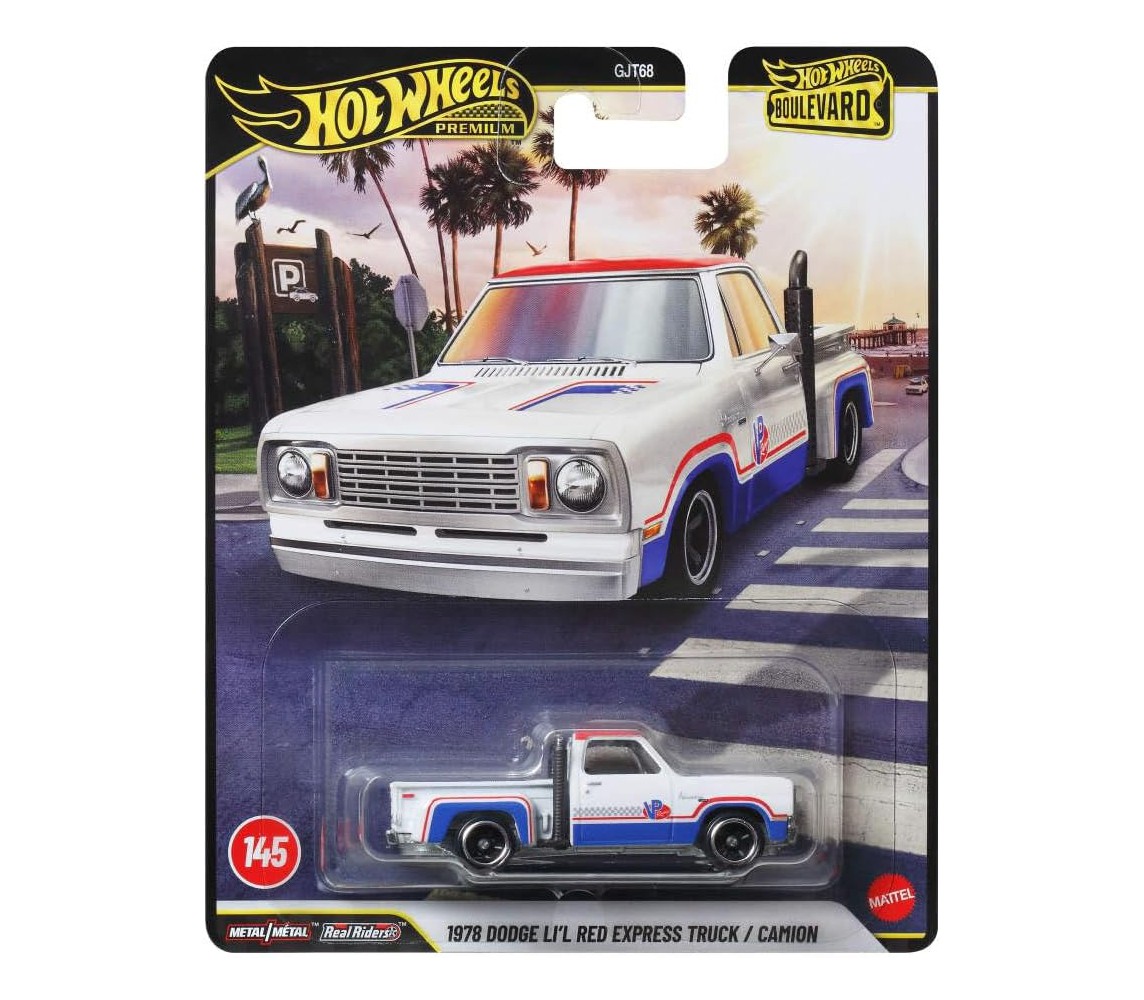DODGE LI L RED EXPRESS 1978 Hot Wheels Boulevard 145 Car Model Cast Model Scale 1:64 7cm JHW27