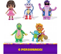 DORA THE EXPLORER Box Figures 7 Characters 7cm FRIENDS ORIGINAL SPIN MASTER