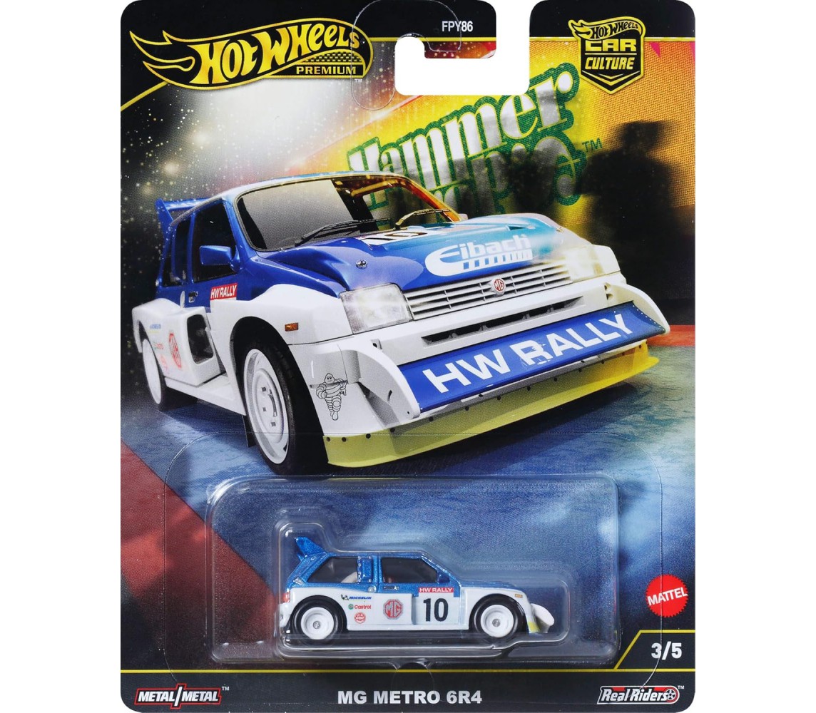 MG METRO 6R4 Die Cast Car Model CAR CULTURE Scale 1:64 6cm Hot Wheels HRW09