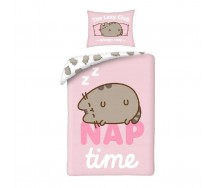 PUSHEEN Copripiumino LETTO Set 140x200cm ORIGINALE THE CAT Nap Time PUS-2283BL