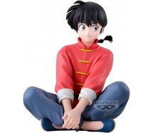 RANMA 1/2 SAOTOME Figure Statue 14cm MALE VERSION sitting Banpresto