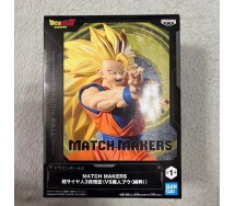 BANPRESTO DRAGON BALL GOKU Super Saiyan 3 Vs Majin Buu Figure 16cm Serie MATCH MAKERS
