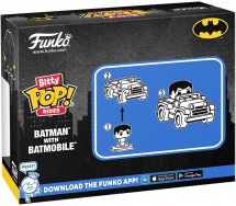 BATMAN Figura 2cm con BATMOBILE Funko POP BITTY RIDES 88