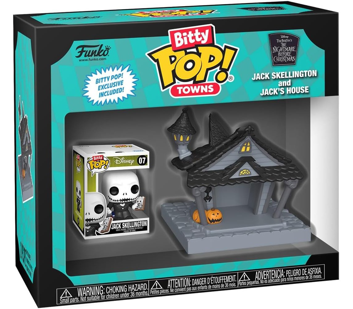 NIGHTMARE BEFORE CHRISTMAS Figure 2cm Jack Skellington Funko POP BITTY Towns 07