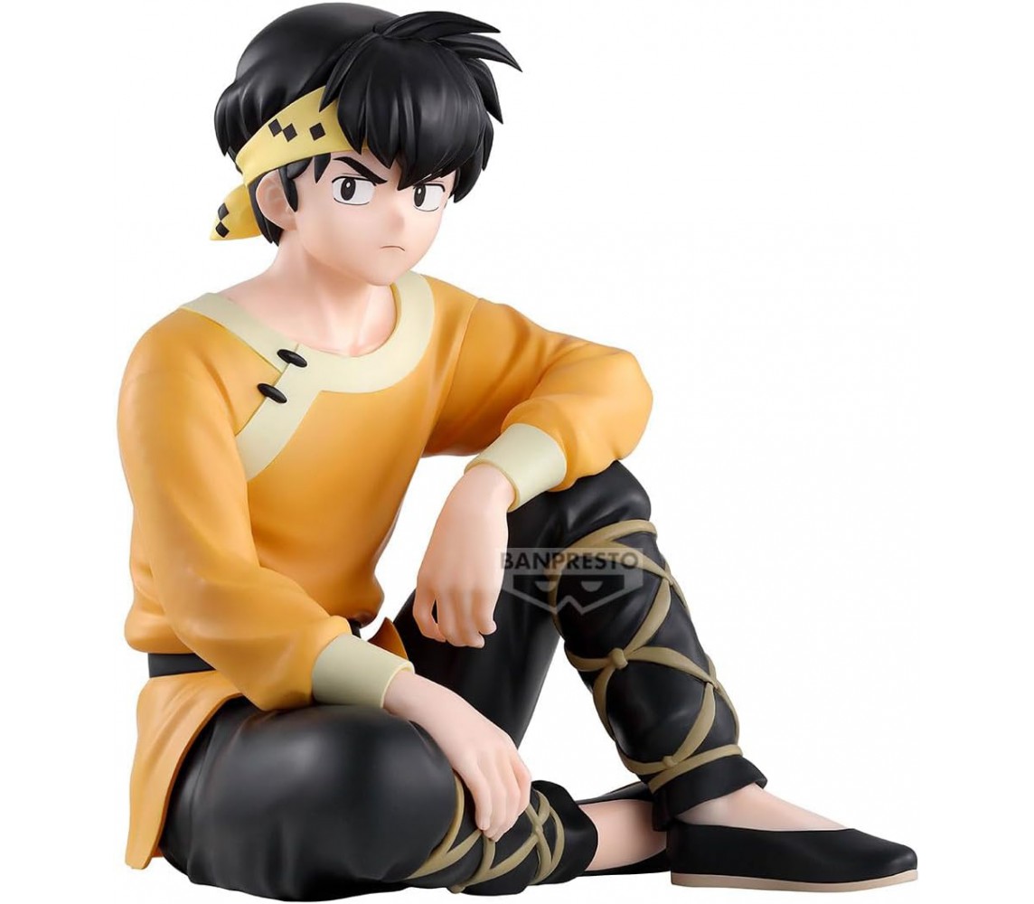 RANMA 1/2 Figure Statue 12cm RYOGA HIBIKI Sitting Banpresto ORIGINAL