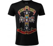 GUNS N' ROSES T-Shirt Maglietta NERA Appetite for Destruc Hard Rock Music