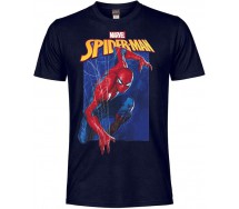 SPIDER-MAN MARVEL T-shirt Spiderman Adult T-Shirt BLACK Original Official