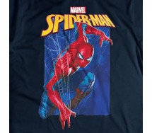 SPIDER-MAN MARVEL T-shirt Spiderman Adult T-Shirt BLACK Original Official
