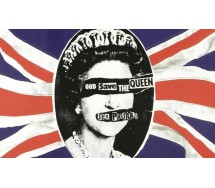 SEX PISTOLS Black T-shirt GOD SAVE THE QUEEN Original Punk ROCK MUSIC OFFICIAL Licensed
