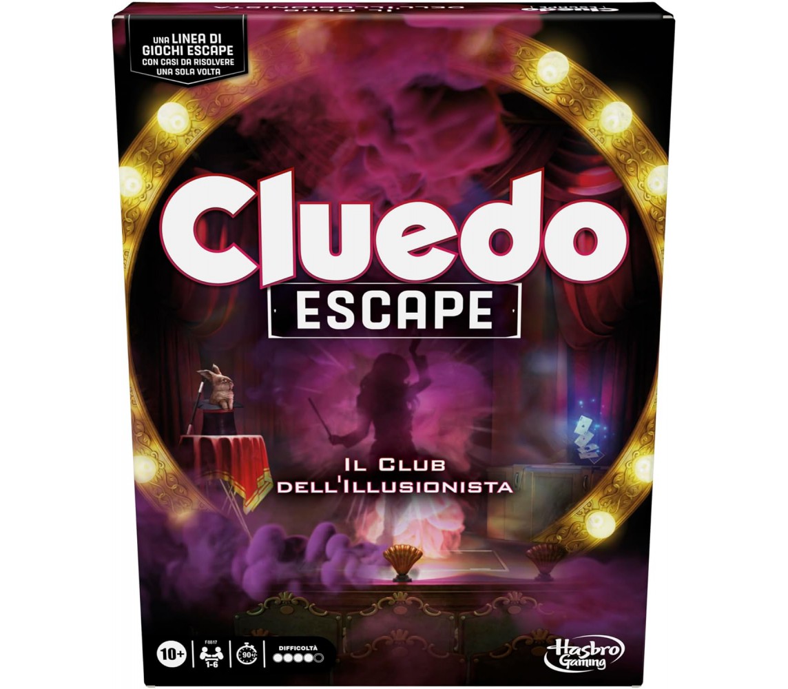 CLUEDO ITALIAN EDITION Edizione ESCAPE Il Club dell'Illusionista Hasbro