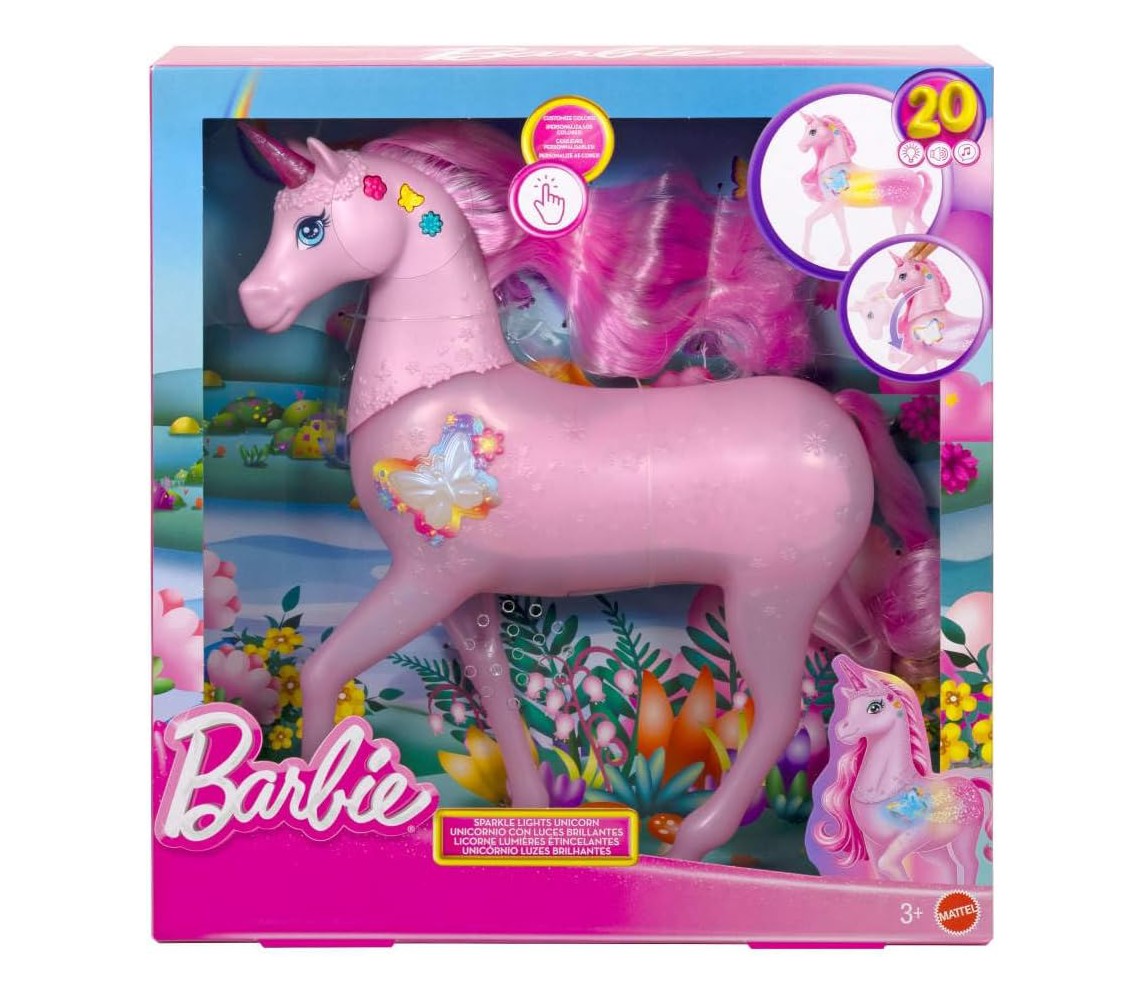 copy of BARBIE Playset BAMBOLA e CAVALLO DEI SOGNI Interattivo Movimenti Suoni Bambola Con Unicorno Originale Mattel FTF02