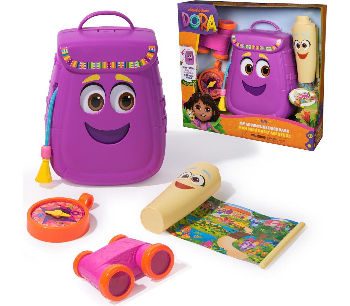 DORA THE EXPLORER Adventure Backpack with Explorer Accessories SPIN MASTER