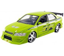 FAST FURIOUS DieCast Model MITSUBISHI LANCER EVOLUTION VI Green BRIAN Scala 1/24 Original JADA Toys