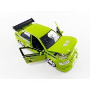 FAST FURIOUS DieCast Model MITSUBISHI LANCER EVOLUTION VI Green BRIAN Scala 1/24 Original JADA Toys