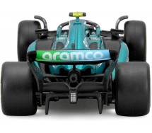 ALONSO ASTON MARTIN F1 BOX ROTTO Modello Auto nr 14 con CASCO 2023 12cm 1/43